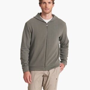 NEVER WORN. VUORI. PERFORMANCE WAFFLE ZIP HOODIE. COLOR DUSTY PINE.